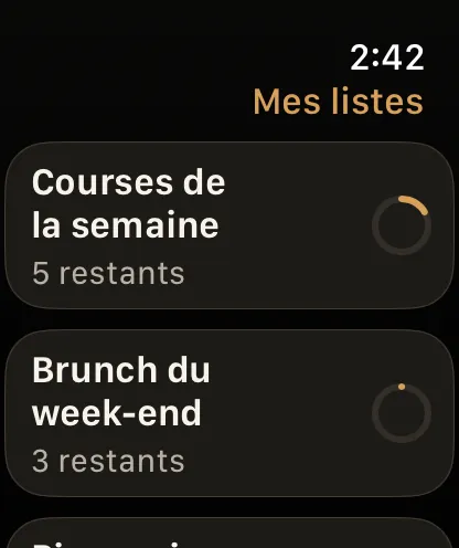 Vos courses, à votre poignet.