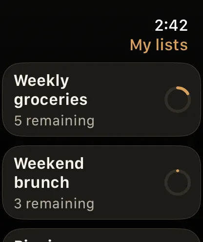 Your groceries, on your wrist.